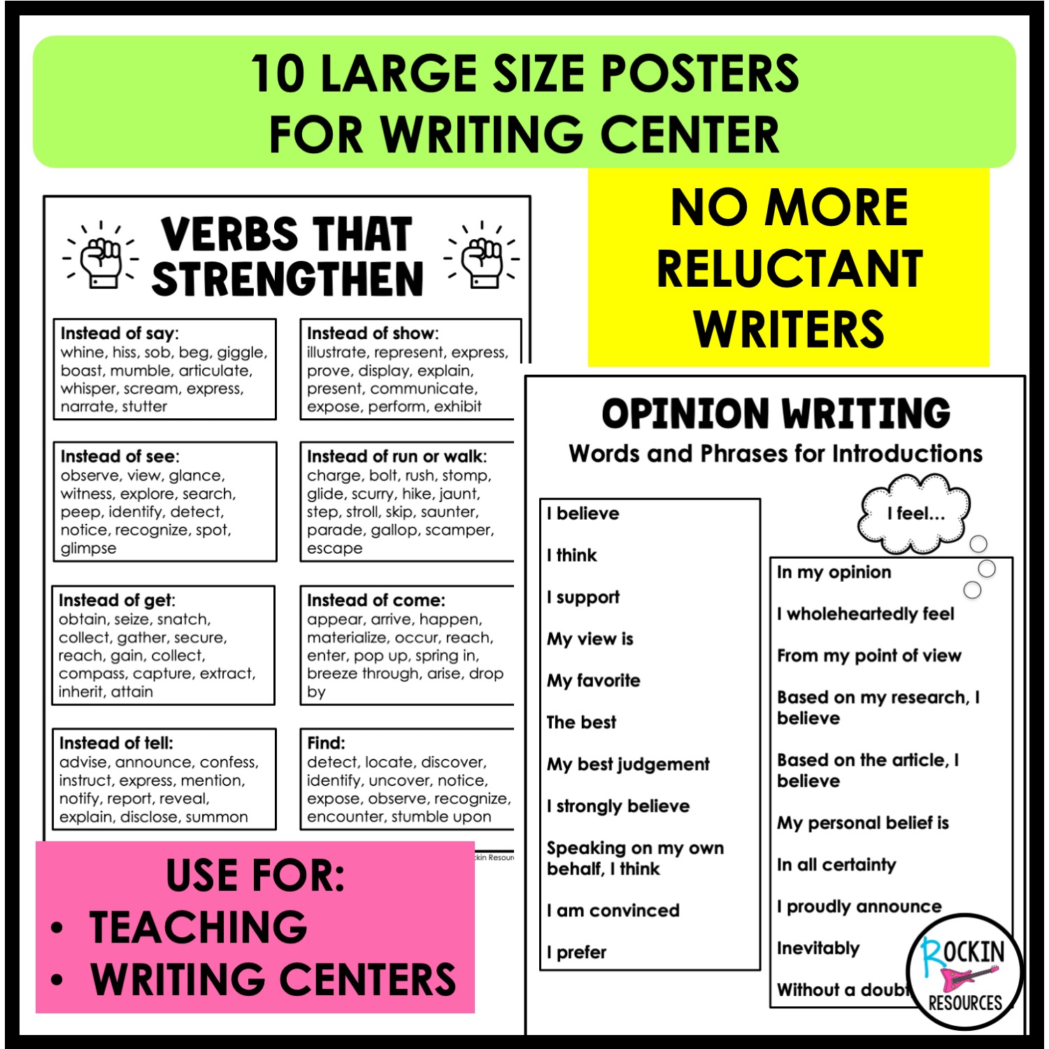 Student Writing Resource Folder, Booklet, Writing Reference Guide - Image 4