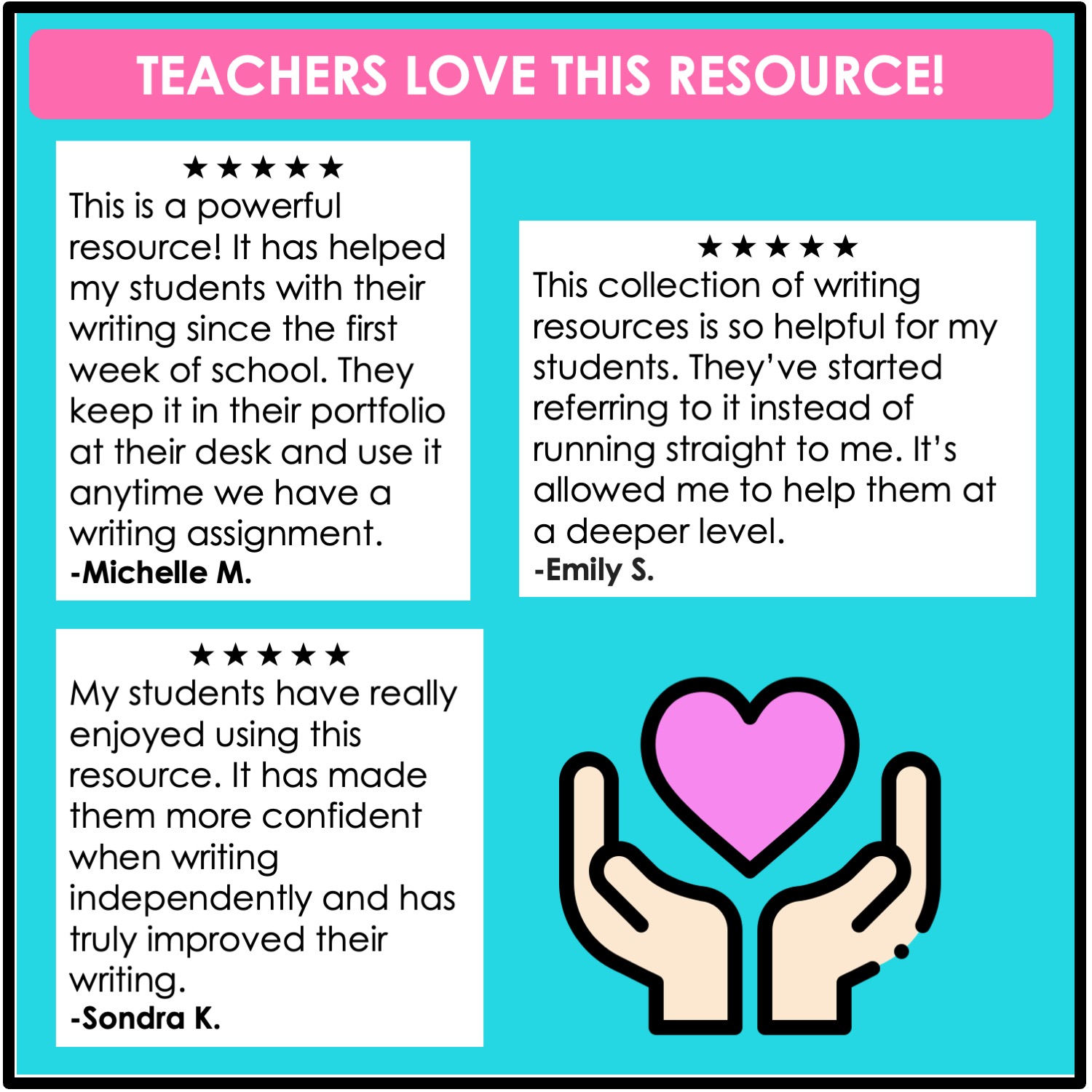 Student Writing Resource Folder, Booklet, Writing Reference Guide - Image 7