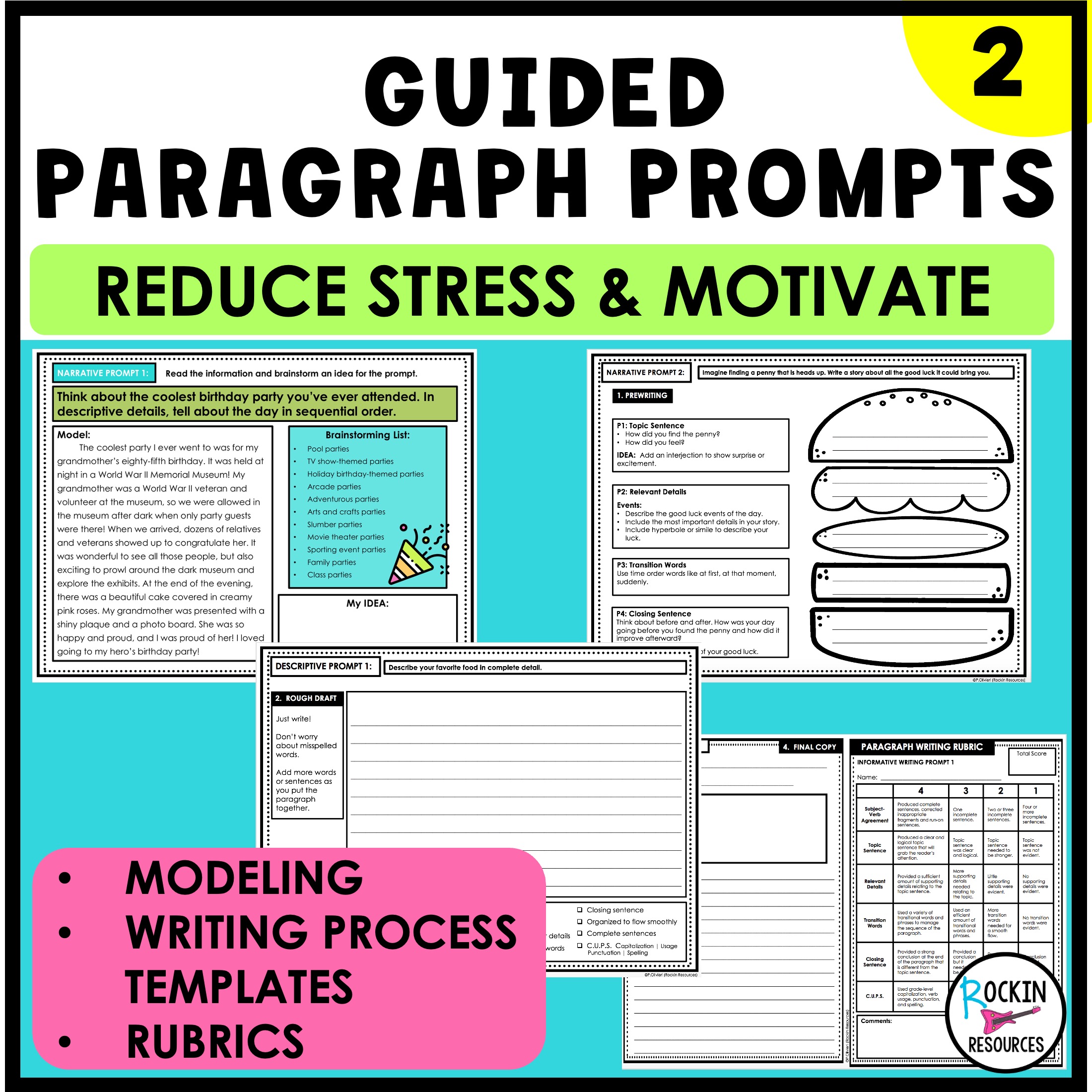 The Perfect Paragraph Bundle | Lessons | Guided Prompts | Videos | Paragraph Writing - Image 3