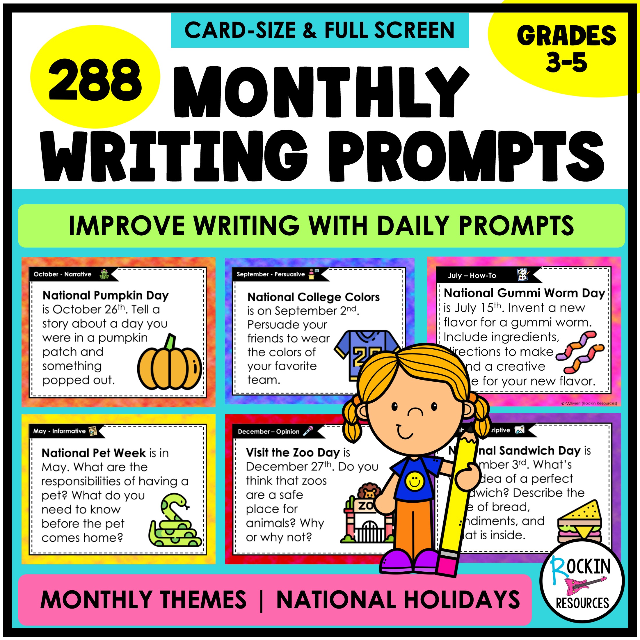 Monthly Writing Prompts