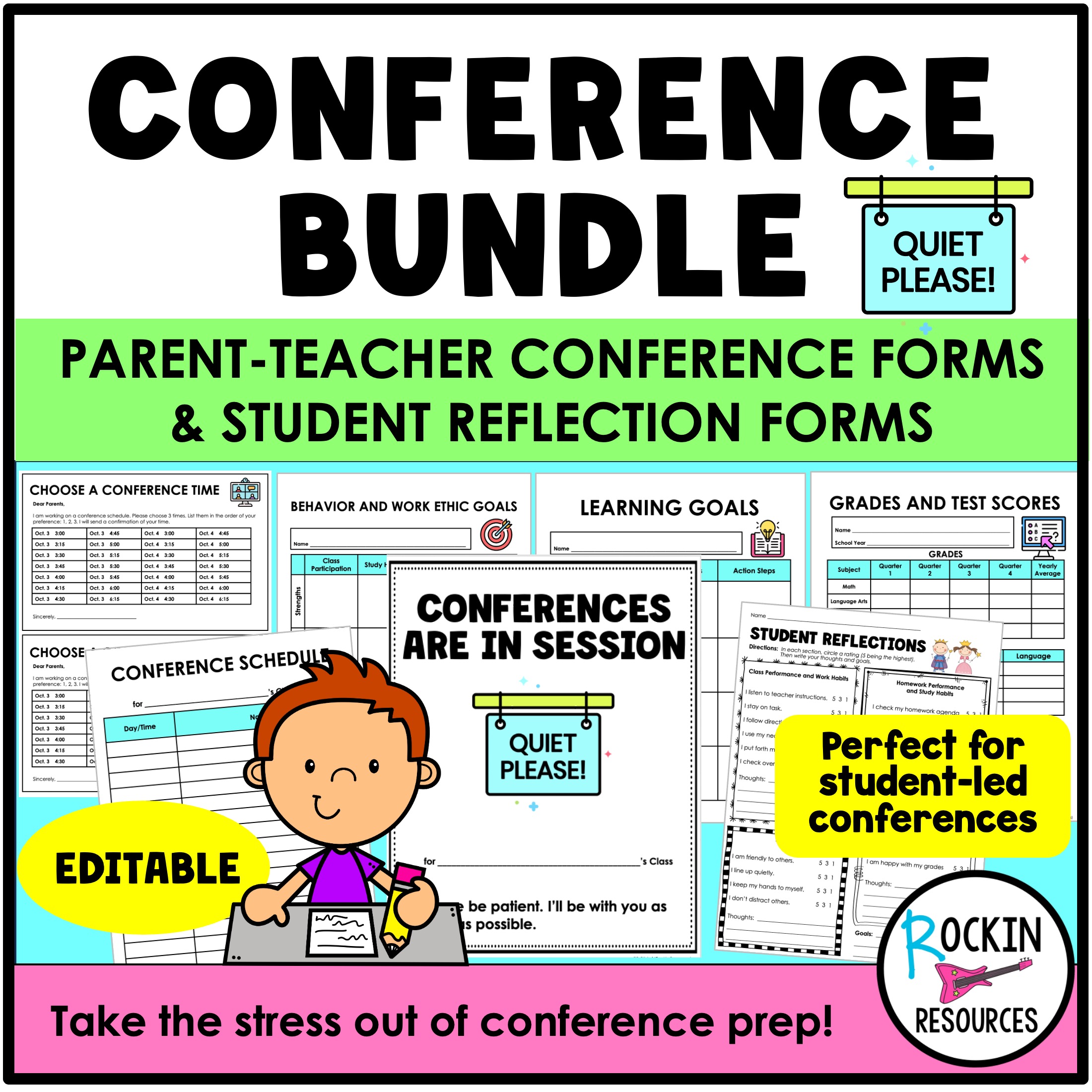 Conference Bundle STUDENT LED CONFERENCES Conference forms