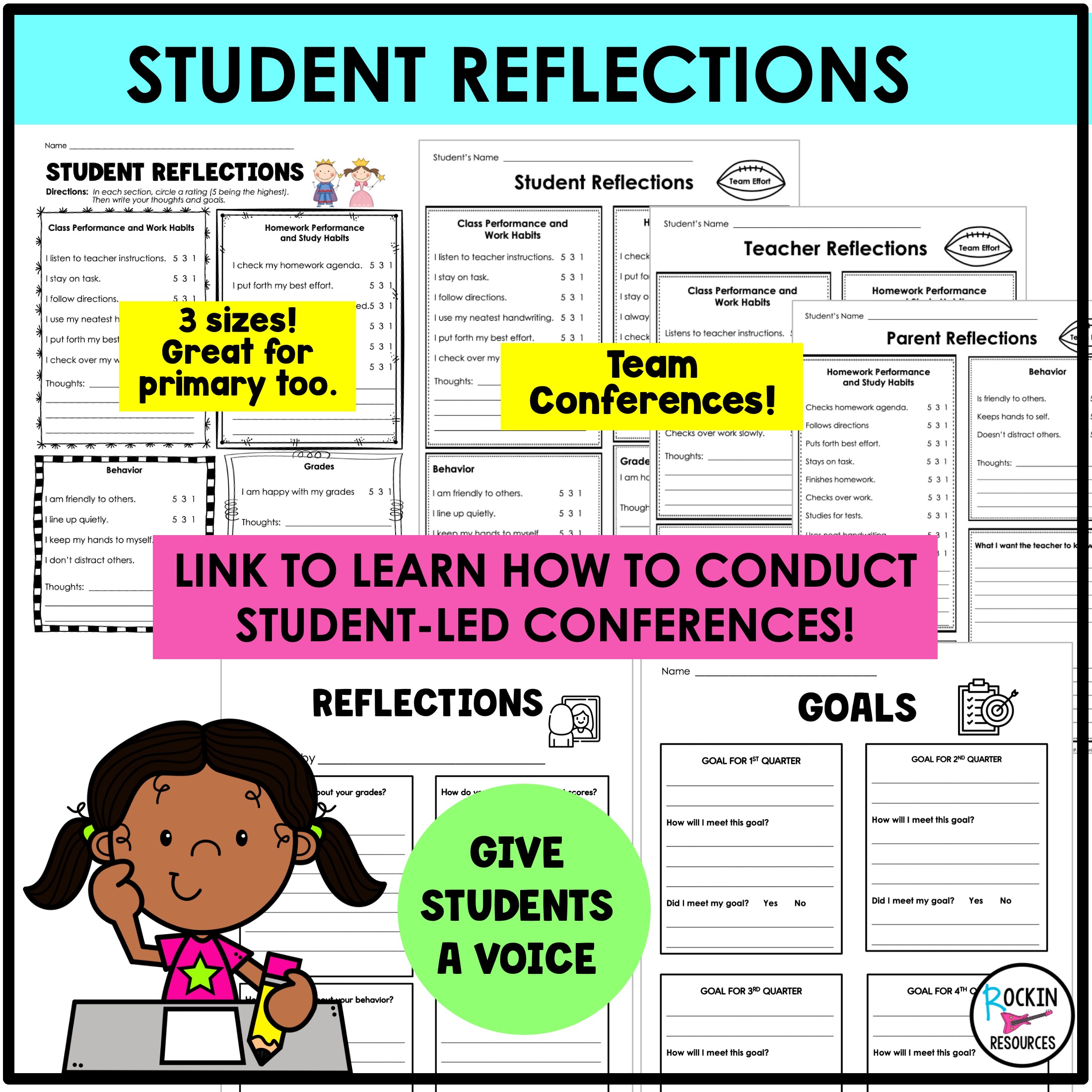 Conference Bundle STUDENT LED CONFERENCES Conference forms - Image 4