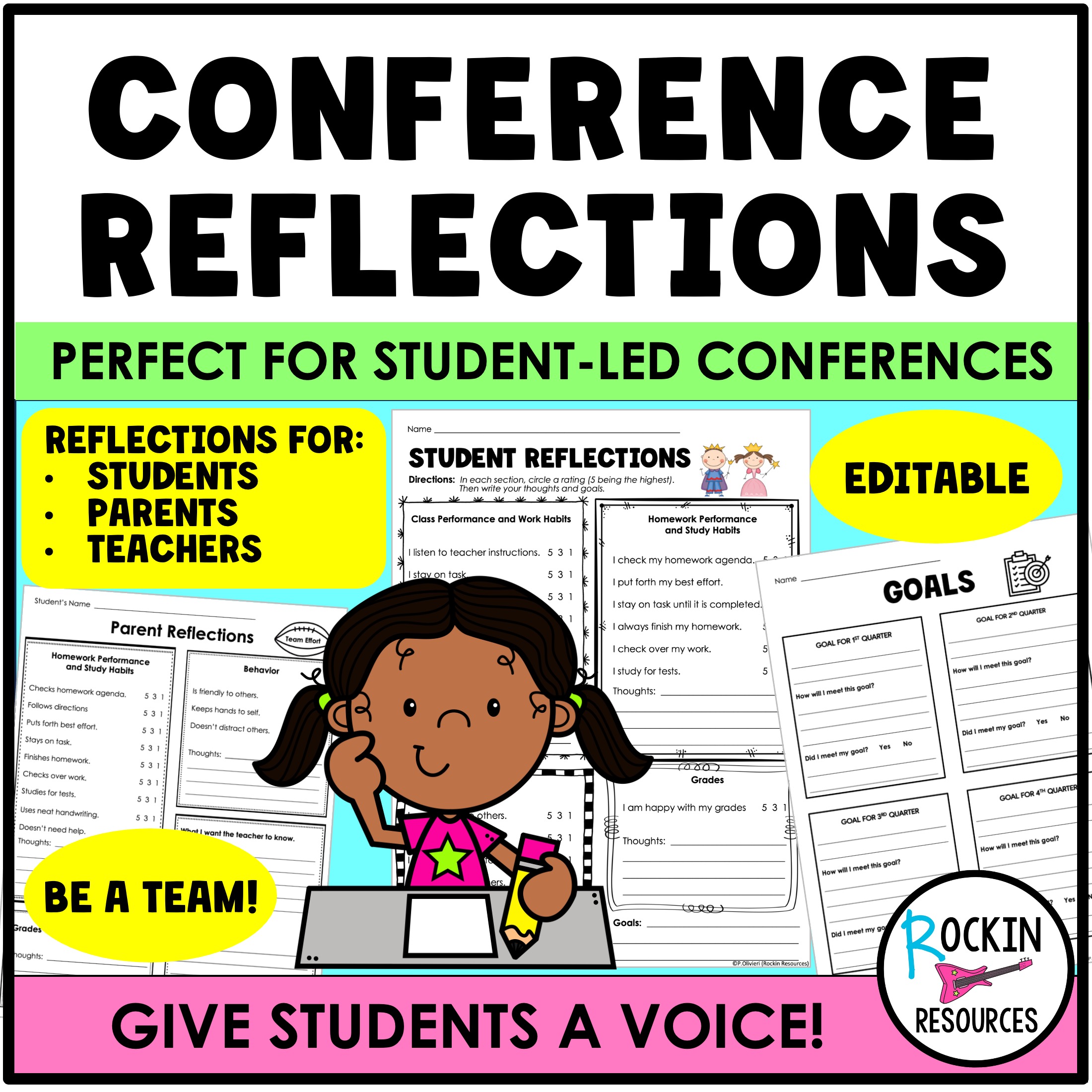 Conference Reflections for Student-Led Conferences